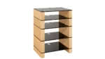 Blok Stax 810 Five Shelves Hi-Fi stands & Vinyl Storage (810 MM)