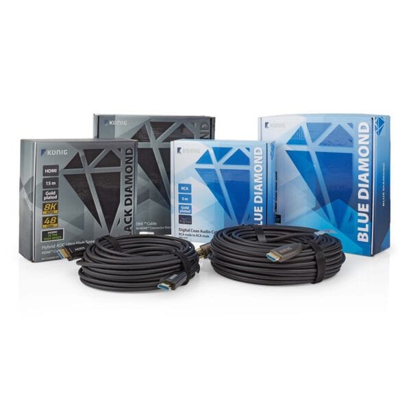 Konig 8K HDMI 2.1 AOC Cable 30 Meter (KN35000BK300)
