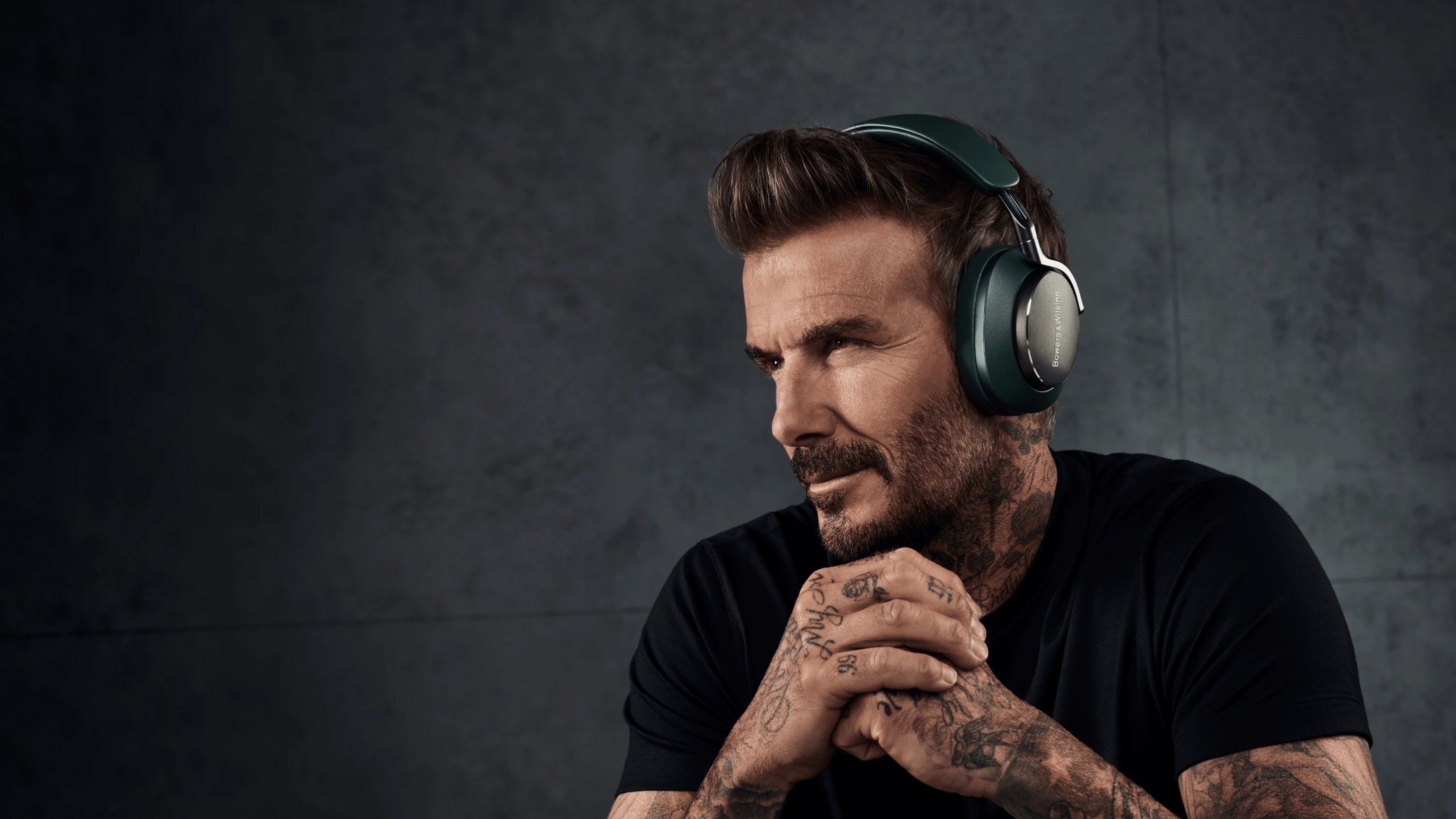 David Beckham wearing Px8 Dark Forest colour