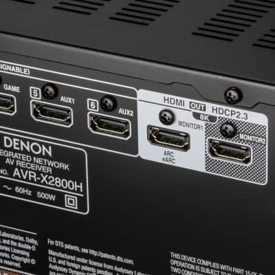 Denon AVR-X2800H back