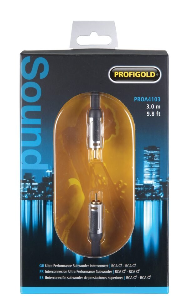 Profigold Sky Subwoofer Audio Interconnect Cable - 3m(PROA4103)