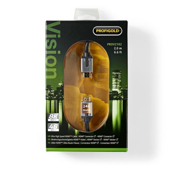 Profigold Sky HDMI 8K OFC Cable - 2m(PROV2102)