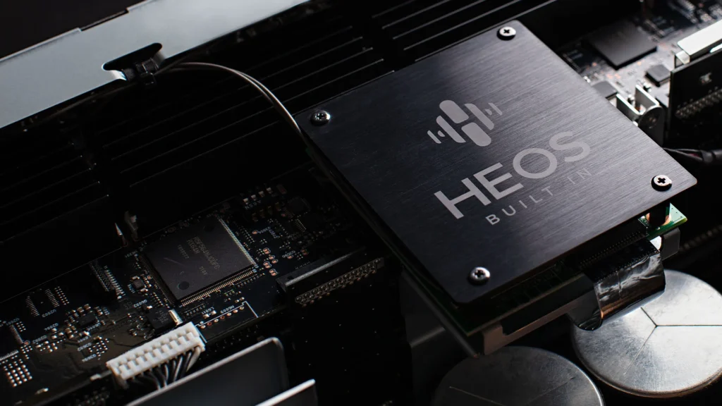 Heos chip inside of the Denon AVC-A1H