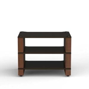Stax 2G 3-Shelf Collection Black Ash Plywood / Natural Walnut