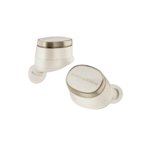 B&W Pi8 earbuds in Dove White colour